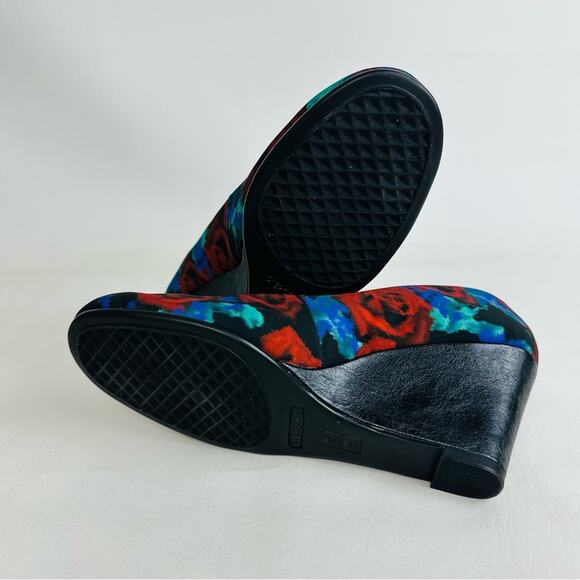 Aerosoles Plum Tree Floral Wedge 3" Heel Pumps Shoes Womens Sz 7.5 M - Picture 9 of 9